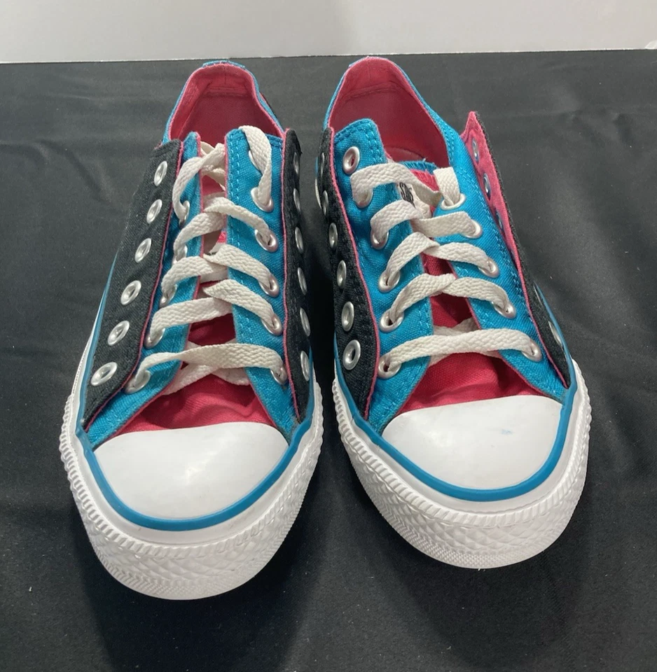 Zapatillas Converse All-Star Doble Lengua Doble Cordones Tricolor Unisex M5/W7 Foto 3 de 4