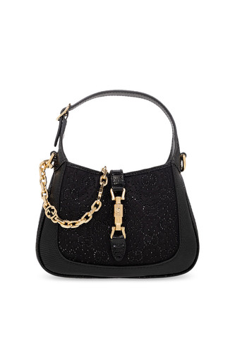 GUCCI Jackie 1961 Mini Black Crystals Shoulder Bag New & Authentic