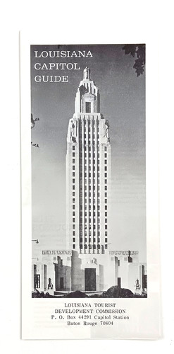 1960s Baton Rouge Louisiana Capitol Guide Information LA Vintage Brochure