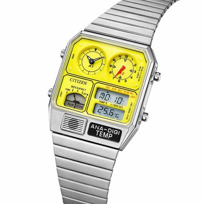 Lamp 彼女の時計 アナログ盤レコード（初回限定イエロー盤）未開封品 Citizen Ana Digi Temp JG2170-59Y Limited 500 Yellow Record Label