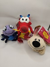 Vintage Disneys Mulan Bean Bag Characters Plush Set Of 3 Characters.