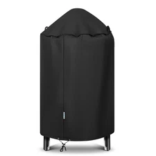 Round Bullet Smoker Cover 30 Inch, Heavy Duty Waterproof Pit Barrel Grill Cov...