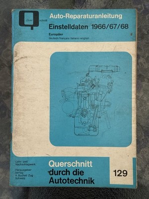 Bucheli Nr. 129, Einstelldaten 1966 1967 1968 Europa Oldtimer Werkstatthandbuch
