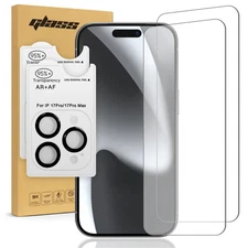 For iPhone 17 Pro Max 2.5D Tempered Glass Screen & Lens Protector (3/2 Per Pack)