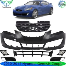 Front Bumper Cover Fascia & Grille Assembly For 2010-2012 Hyundai Genesis Coupe