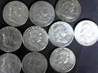 New ListingFranklin half-dollars roll of 20, 90% silver circulated, $10 face mixed dates