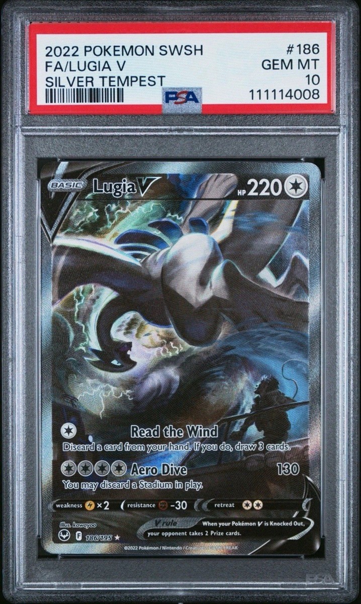 ルギア英語版　Lugia V UR 186/195 Amazon.com: Lugia V 186/195- Silver Tempest - Full Art