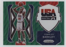 2021-22 Panini Prizm USA Basketball Green Wave Charles Barkley #9 HOF 1i0n