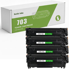 4 Black Toner Canon 703 Fits For Canon LBP-2900 LBP-2900B LBP-2900i LBP-3000