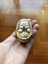 Thun Culla Carrozzina Cucciolo Di Gatto Gattino Altezza 5 cm RARO IDEA REGALO