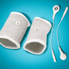 2Pcs Adjustable Conductive Silver Thread Loops with Wires, 2mm Pin to 3.5mm Snap