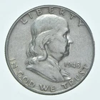 Better 1948 US Franklin 90% Silver Half Dollar Coin Collection Set Break *717