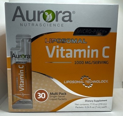 Aurora Nutrascience Micro Pack Vitamin C 30 Multi Pack Exp 12/2026-New-US Seller
