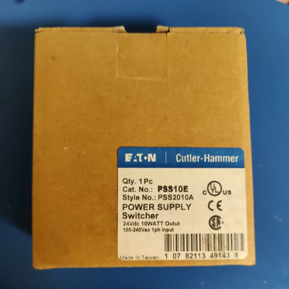 Interruptor de fuente de alimentación EATON CUTLER HAMMER PSS10E PSS2010A 24VDC 100-240VAC NUEVO EN CAJA Foto 2 de 2