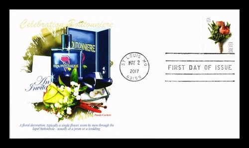 US COVER CELEBRATION BOUTONNIERE FIRST DAY ISSUE PANDA CACHET