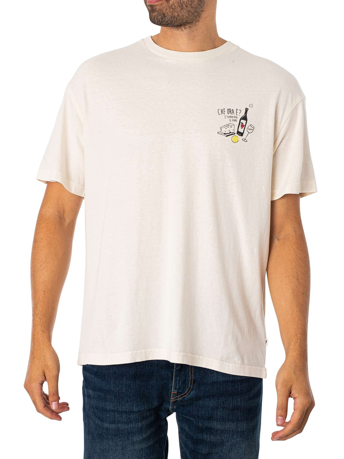 Однотонная мужская футболка No Man бежевый 1890₽