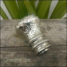 Nautical Style Designer Shiny Silver Brass Handle For Vintage Walking Stick Cane