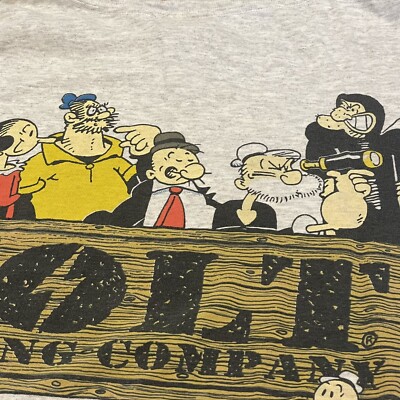 Vintage 90s Popeye Lightning Bolt Shirt Surf Beach Skate Vintage 90s Popeye Lightning Bolt Shirt Surf Beach Skate