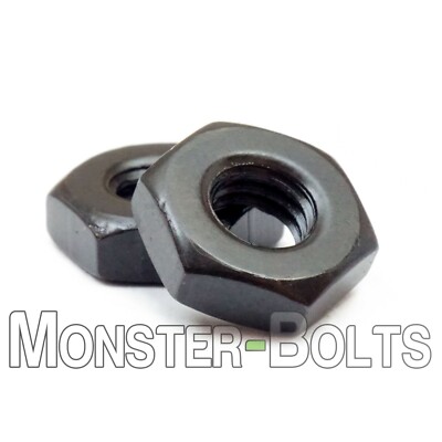1/4-20 - Bulk Qty 5,000 - Hex Machine Screw Nuts Steel w/ Black Oxide