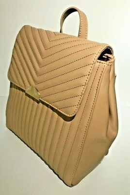 A New Day Quilted Women's Backpack Taupe BROWN Color Handbag