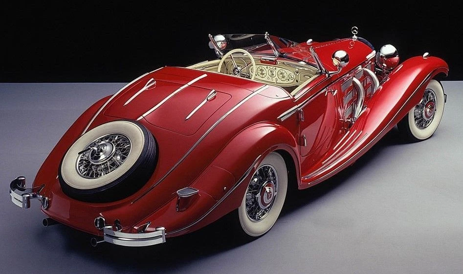 Mercedes Benz12Classic Car1930Custom1 18Built Metal Body Model24Vintage1959 1967 - Image 3 of 4