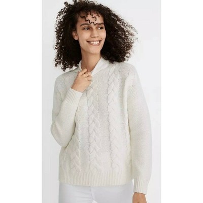White Grenville Turtleneck Sweater Size 
