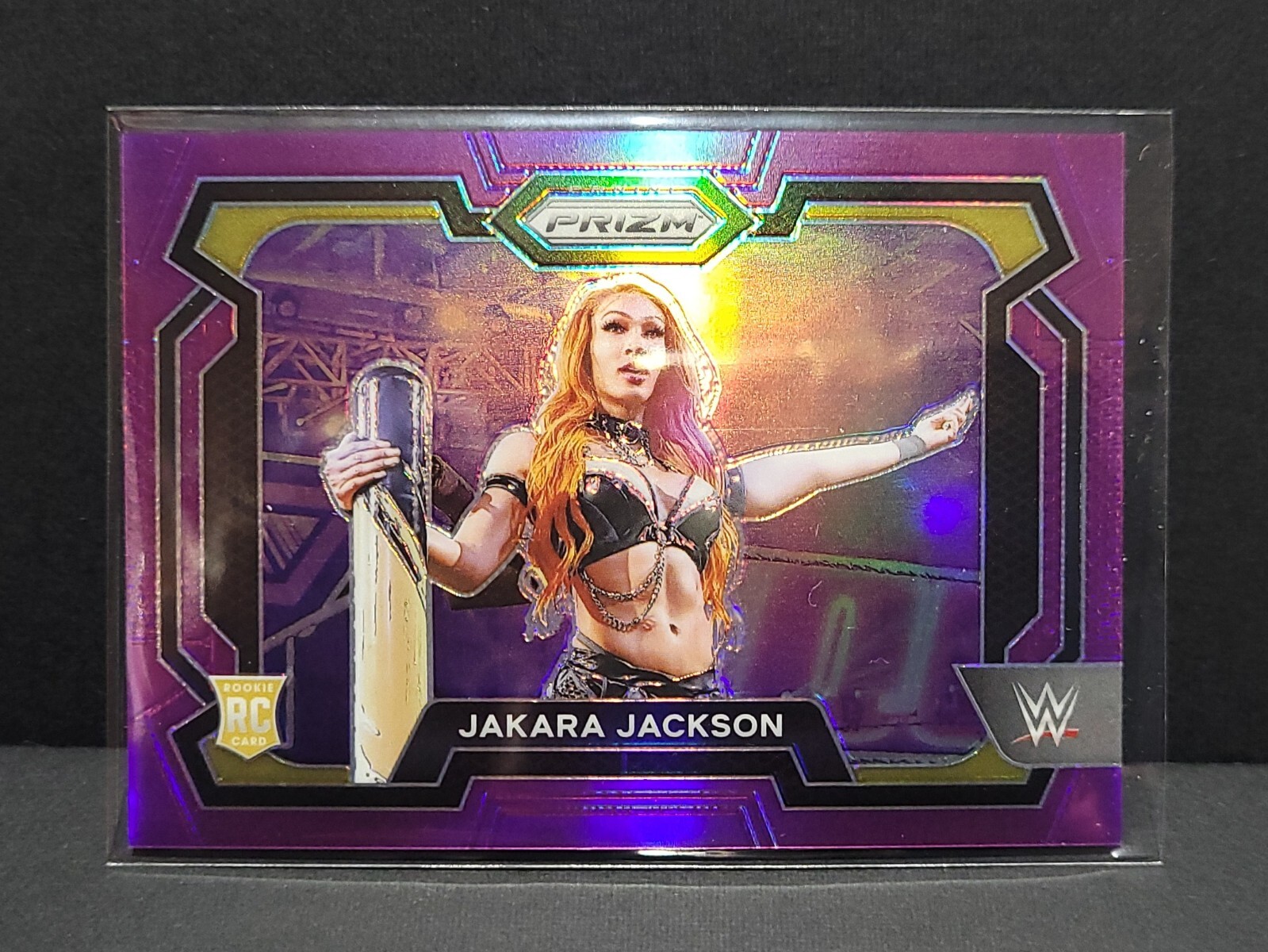 2024 Panini Prizm WWE Purple Prizm /149 Jakara Jackson #12 Rookie RC
