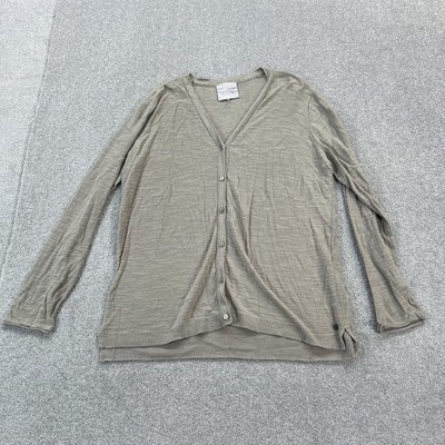 Cecil Damen Strickjacke Beige Extra Large Baumwolle V-Ausschnitt Strick Knopfleiste Freizeit