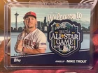 2023 MLB All Star Game Topps Patch Card Mike Trout #019/100 Angels