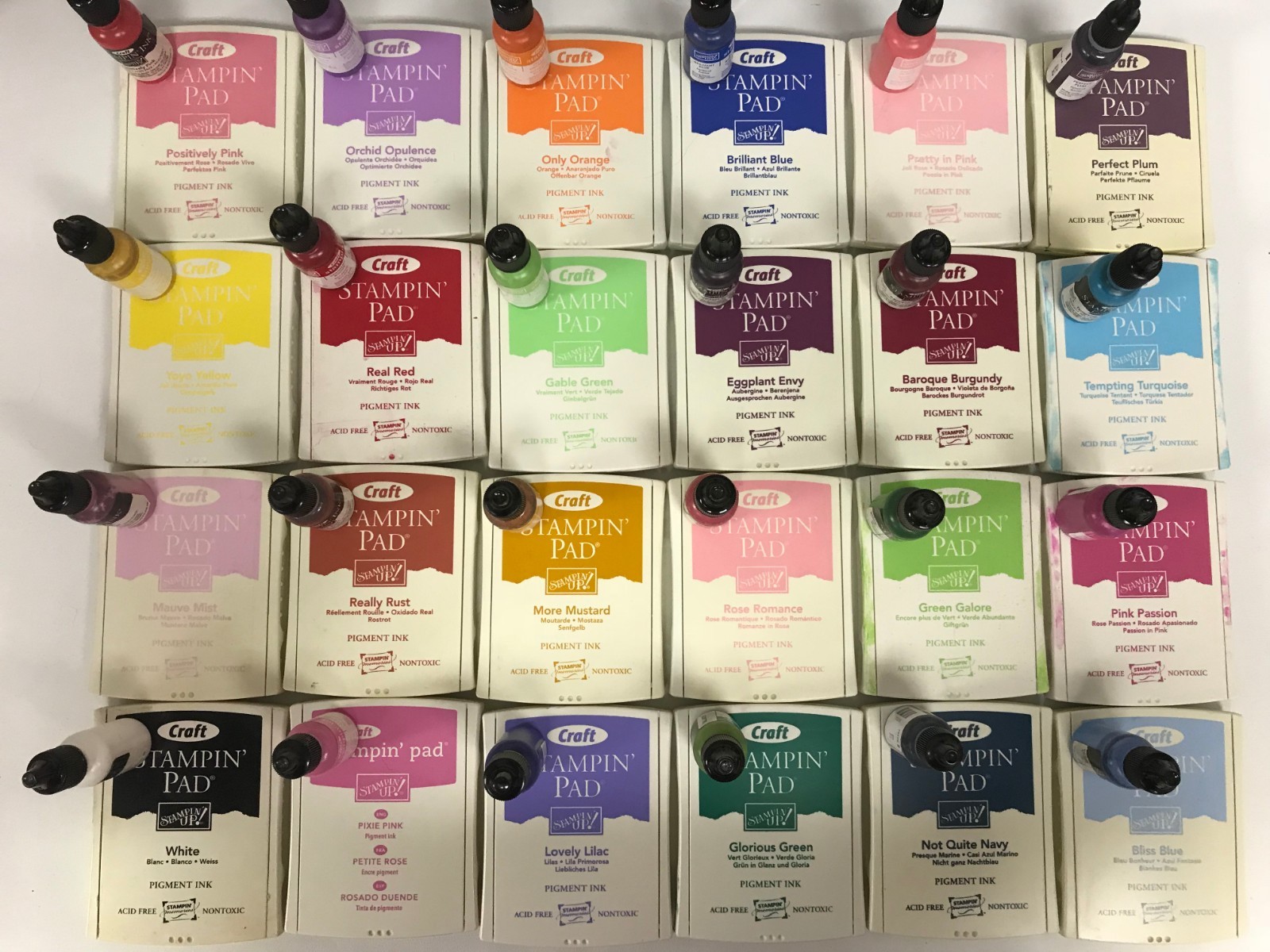 Stampin' Up! Craft Ink Pads & Full Ink Refills (reinkers) Pigment Ink eBay