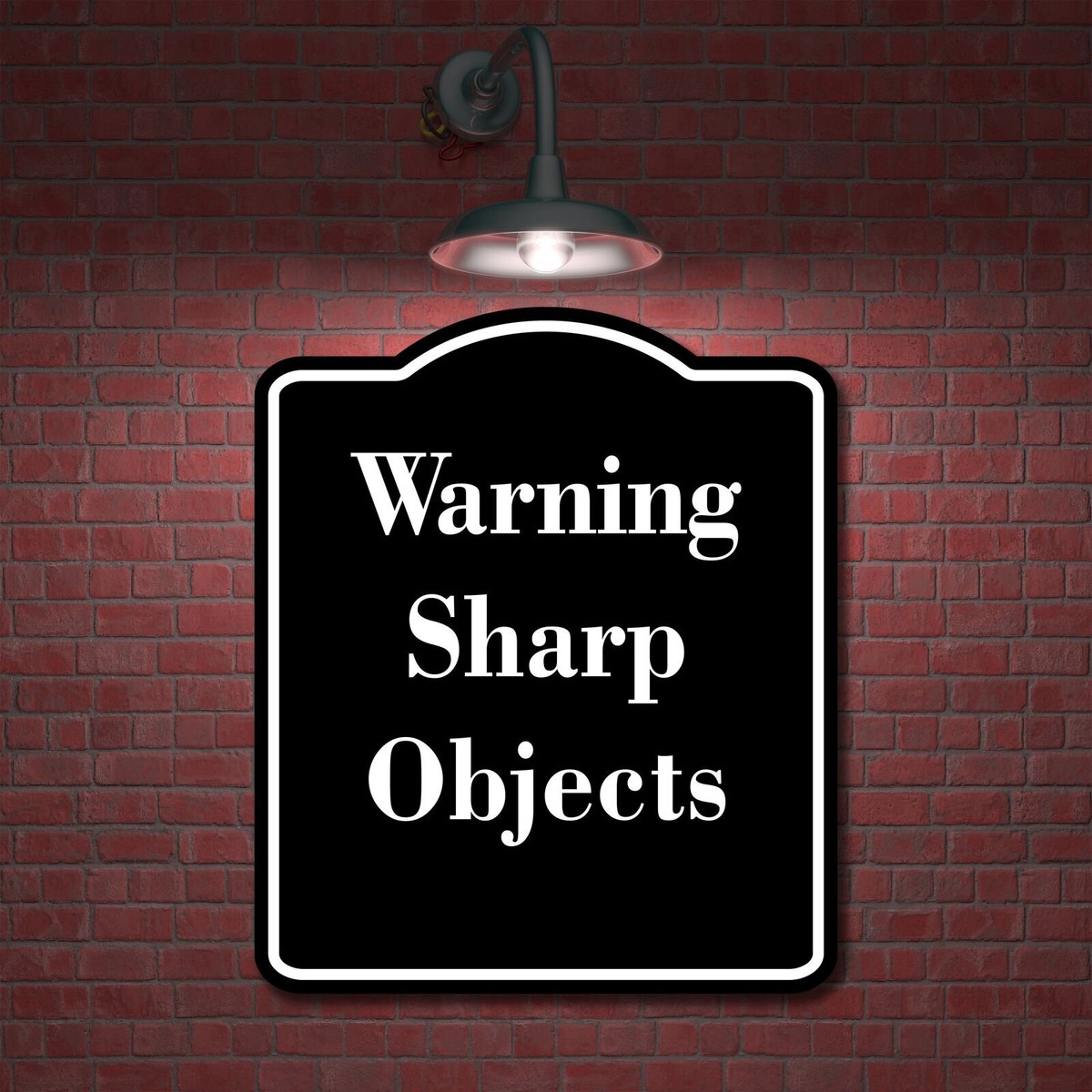 Warning Sharp Objects Sign Warning Stay Away From Sharp Objects Symbol