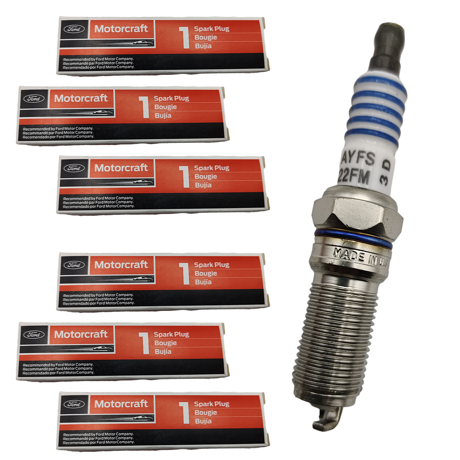 FOR 6p OE SP411 Motorcraft Platinum Spark Plug Mazda 5 CX9 Ford Flex