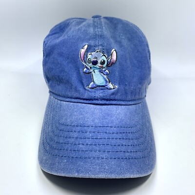 Disney Lilo  & Stitch Cute & Fluffy Stitch Baseball Hat Unisex Adjustable Blue