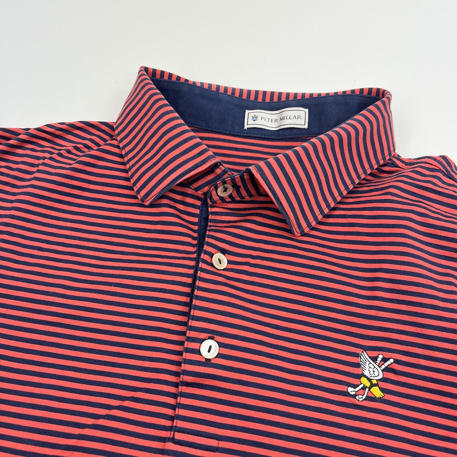 Peter Millar Winged Foot Golf Polo Shirt Short Sleeve… Gem