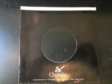CHRYSALIS RECORD COMPANY SLEEVE for 7" vinyl VG 