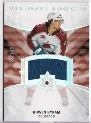 2020-21 Ultimate Rookies Bowen Byram RC #195 Avalanche Jersey SN# /449
