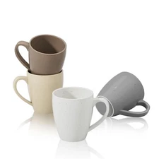 Sweese Porcelain Mugs - 16 Ounce (Top to the Rim) for Coffee, Tea, Cocoa, Set...