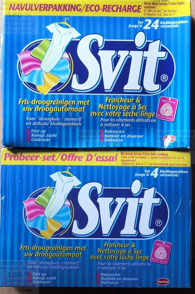 lingettes svit ,nettoyage a sec en sèche linge, kit de départ + 6 lingettes - Photo 1/3