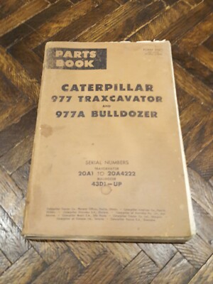 CAT Caterpillar 977  parts book 20A1