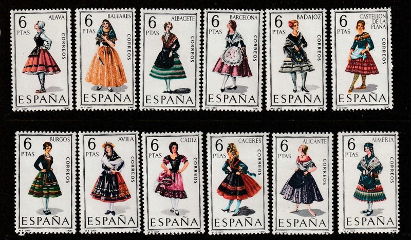 SPAIN, Sc. #1392-1403, Mint Stamps