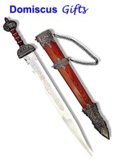 32" NEW! Roman GLADIATOR Sword CAESAR Centurion Gladius DAGGER Wood Sheath