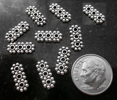 3 Strand necklace, bracelet, jewelry spacer bar findings 10 bars per lot fpb049