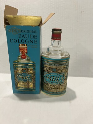 Large Vintage No 4711 Blue & Gold Glockengass Original  Eau De Cologne