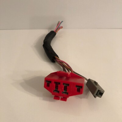 Ford EEC-IV Self-Test Diagnostic Connector RED Wiring Pigtail Test Plug ~ OEM