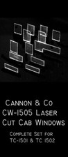 Cannon  Company TC-1505 HO Laser Cut Windows for 1501  1502 Detail Part  5