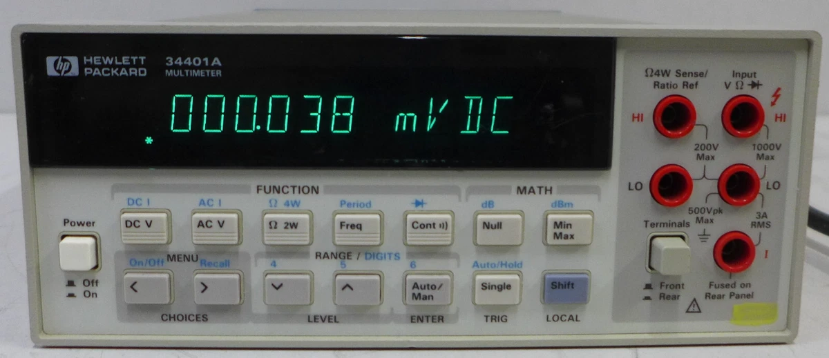 HP/Agilent 34401A 6.5 Digit Digital Multimeter Tested and Working #2