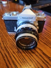 Nikon Nikkormat Film Camera with Nikkor-SAuto 1:4 / 50 mm Lens