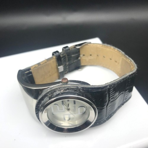 Breda Silver and Black Ladies Watch 3174 New Battery - Picture 5 of 10