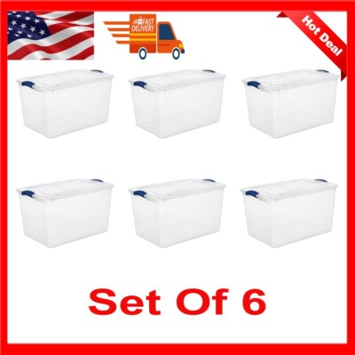 Sterilite Clearview Latch Box Sterilite Storage Bins 66 Qt Storage