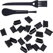 20 Pcs USB Type C Dust Plugs Cover for Iphone 16 15 Plus Pro Max, Samsung Galaxy